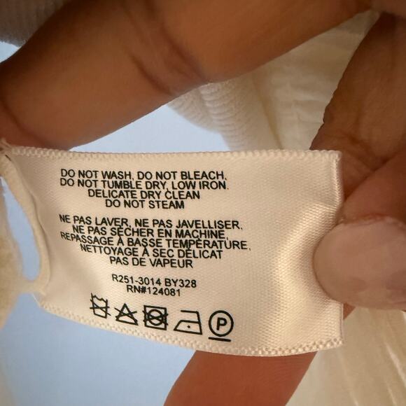 Proenza Schouler White One Shoulder Gown Dress Bridal Modern Minimalist Sz 0 - Picture 12 of 13